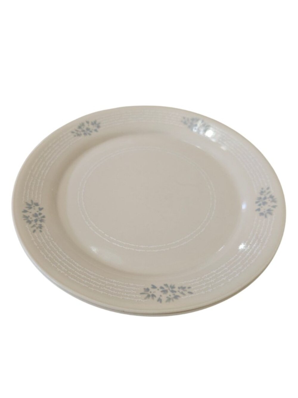 2 Corelle Lace Bouquet Dinner Plate 10" vintage Corning USA 1990s calico design - Picture 3 of 6